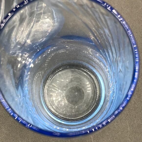 Libbey Misty Blue Swirl Tumbler or Iced Tea 16 oz Glasses Set Of 6 - Picture 4 of 6